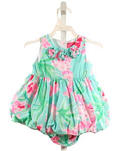 LILLY PULITZER  GREEN  FLORAL  DRESS