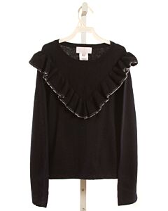 JACADI  NAVY    SWEATER WITH RUFFLE