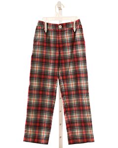 BABY CZ  RED  PLAID  PANTS