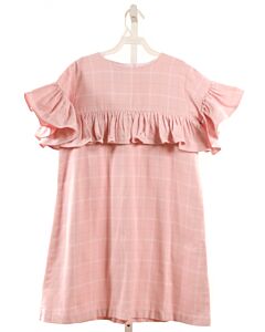 BELLA BLISS  PINK  PLAID  DRESS WITH RUFFLE