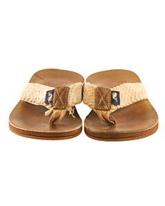 VINEYARD VINES BROWN FLIP FLOPS  *GUC SIZE TODDLER 12
