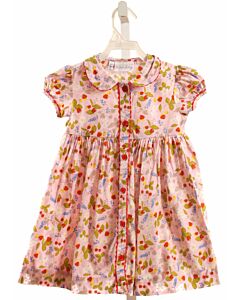 RACHEL RILEY  PINK  FLORAL  DRESS WITH RIC RAC