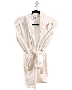 BARE COTTON  WHITE FLEECE  EMBROIDERED LOUNGEWEAR