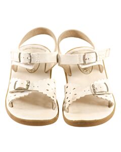 FOOTMATES WHITE SANDALS *THIS ITEM IS GENTLY USED WITH MINOR SIGNS OF WEAR (FAINT STAINS) *VGU SIZE TODDLER 8
