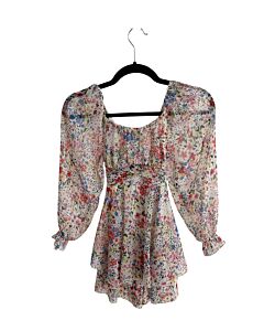 ALLISON + KELLY  WHITE  FLORAL  ROMPER