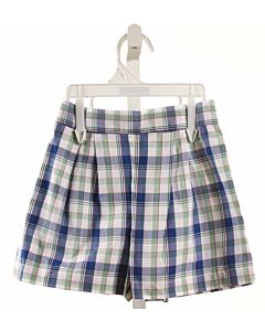 MARY & GRACE  BLUE  PLAID  SHORTS