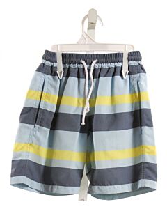 OSCAR DE LA RENTA  BLUE  STRIPED  SWIM TRUNKS