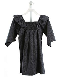 ELEPHANTITO  NAVY   SMOCKED DRESS