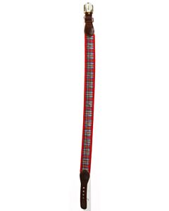 J. BAILEY  RED  PLAID  BELT