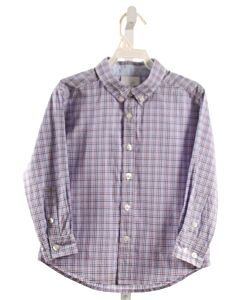 LITTLE ENGLISH  BLUE  PLAID  DRESS SHIRT