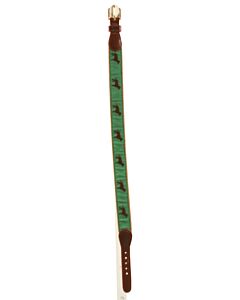 J. BAILEY  GREEN   PRINTED DESIGN BELT