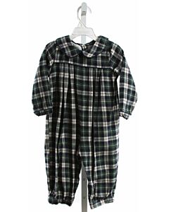 CECIL & LOU  GREEN  PLAID  LONGALL