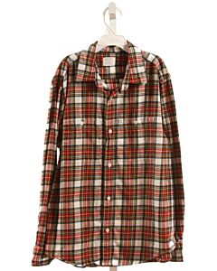 CREWCUTS  RED FLANNEL PLAID  DRESS SHIRT