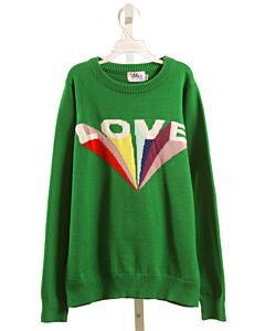 LOLA + THE BOYS  GREEN    SWEATER