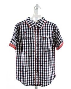 HATLEY  NAVY  GINGHAM  CLOTH SS SHIRT