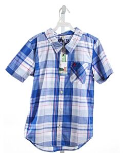 JOULES  BLUE  PLAID  CLOTH SS SHIRT