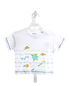 HATLEY  WHITE  PRINTED DESIGN KNIT SS SHIRT