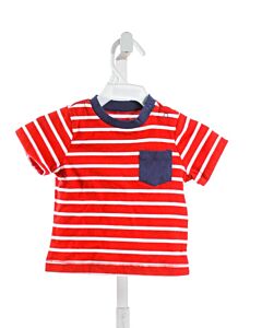 HATLEY  RED  STRIPED  KNIT SS SHIRT