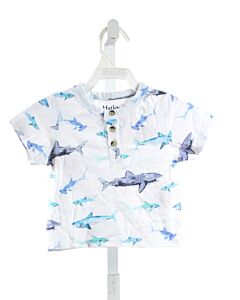 HATLEY  WHITE  PRINT  KNIT SS SHIRT