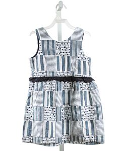 HATLEY  CHAMBRAY  MADRAS  DRESS WITH EYELET TRIM