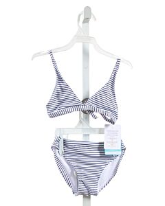 SNAPPER ROCK  NAVY  STRIPED  2-PIECE SWIMSUIT