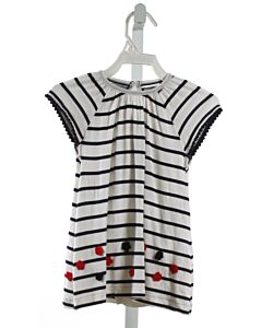 HATLEY  BLUE KNIT STRIPED  DRESS