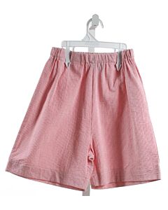 BUSY BEES  RED SEERSUCKER STRIPED  SHORTS