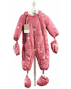 MAYORAL  PINK  FLORAL  SNOWSUIT