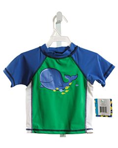 LITTLE ME  GREEN   PRINTED DESIGN RASH GUARD