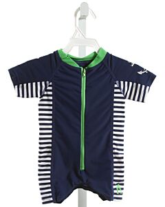 CABANA LIFE  NAVY  STRIPED  1-PIECE SWIMSUIT