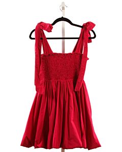 LOVESHACKFANCY  PURPLE   SMOCKED DRESS WITH BUBBLE HEM