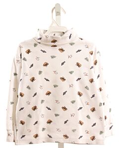 HARTSTRINGS  WHITE  PRINT  KNIT LS SHIRT