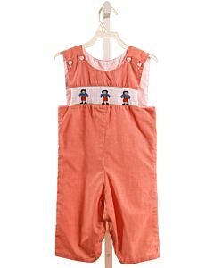 BE MINE  ORANGE  MICROCHECK SMOCKED LONGALL