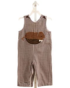 FUNTASIA TOO  BROWN  GINGHAM APPLIQUED LONGALL