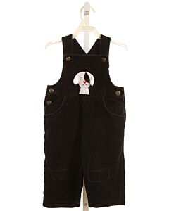 FLORENCE EISEMAN  BLACK CORDUROY  APPLIQUED LONGALL