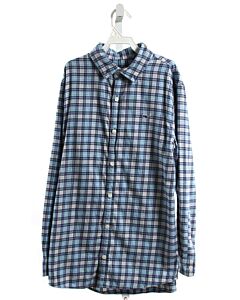 VINEYARD VINES  BLUE FLANNEL PLAID  DRESS SHIRT