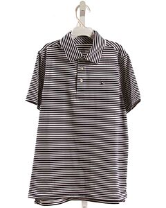 VINEYARD VINES  NAVY  STRIPED  KNIT SS SHIRT