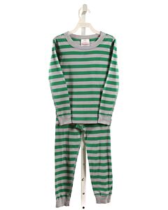 HANNA ANDERSSON  GREEN KNIT STRIPED  LOUNGEWEAR