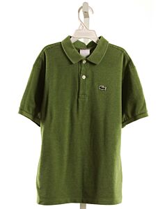 LACOSTE  GREEN    KNIT SS SHIRT