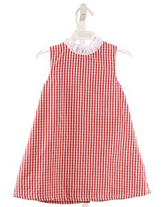 THE YELLOW LAMB  RED  GINGHAM  DRESS