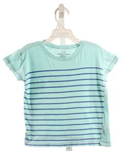 VINEYARD VINES  AQUA  STRIPED  KNIT SS SHIRT