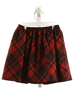 POLO BY RALPH LAUREN  RED  PLAID  SKIRT