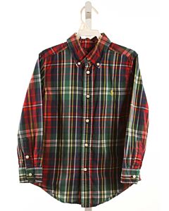 RALPH LAUREN  MULTI-COLOR  PLAID  DRESS SHIRT