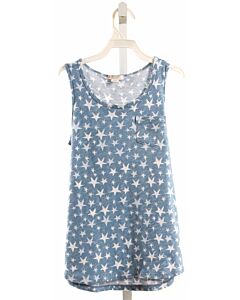 CREWCUTS  BLUE   PRINTED DESIGN KNIT TANK