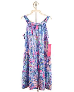 LILLY PULITZER  BLUE  FLORAL  KNIT DRESS