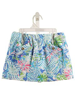LILLY PULITZER  AQUA KNIT FLORAL  SKORT