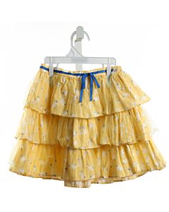 MAISON ME  YELLOW TULLE PRINT  SKIRT