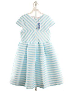 JACADI  AQUA  STRIPED  PARTY DRESS