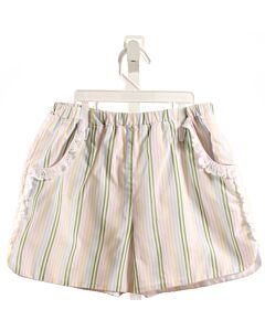 THE BEAUFORT BONNET COMPANY  MULTI-COLOR  STRIPED  SHORTS WITH EYELET TRIM