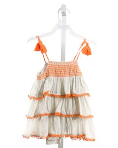 SOPHIE CATALOU  ORANGE   SMOCKED DRESS